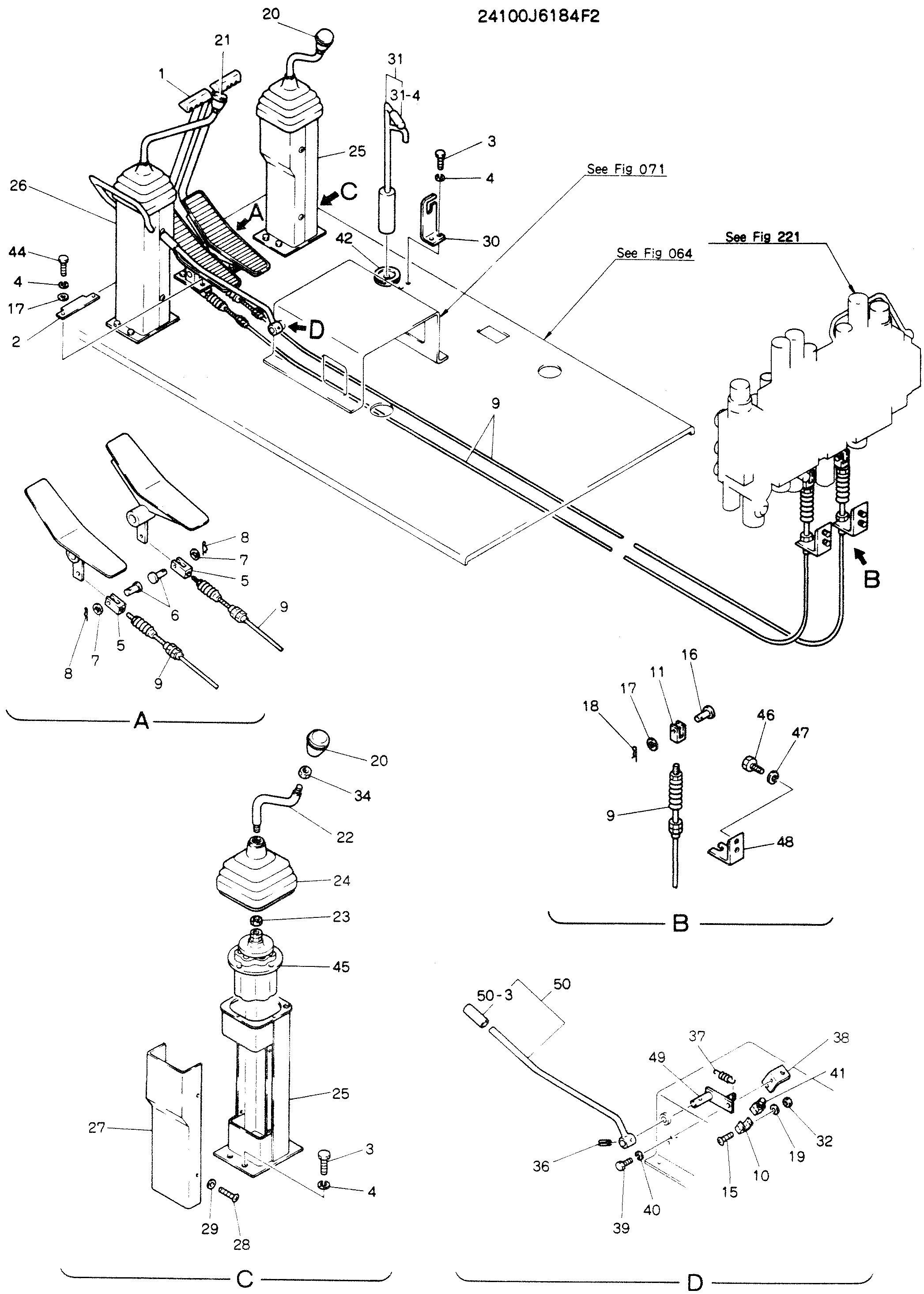 CONTROL ASSY, P/N 24100J6184F2 — kobelco parts diagram
