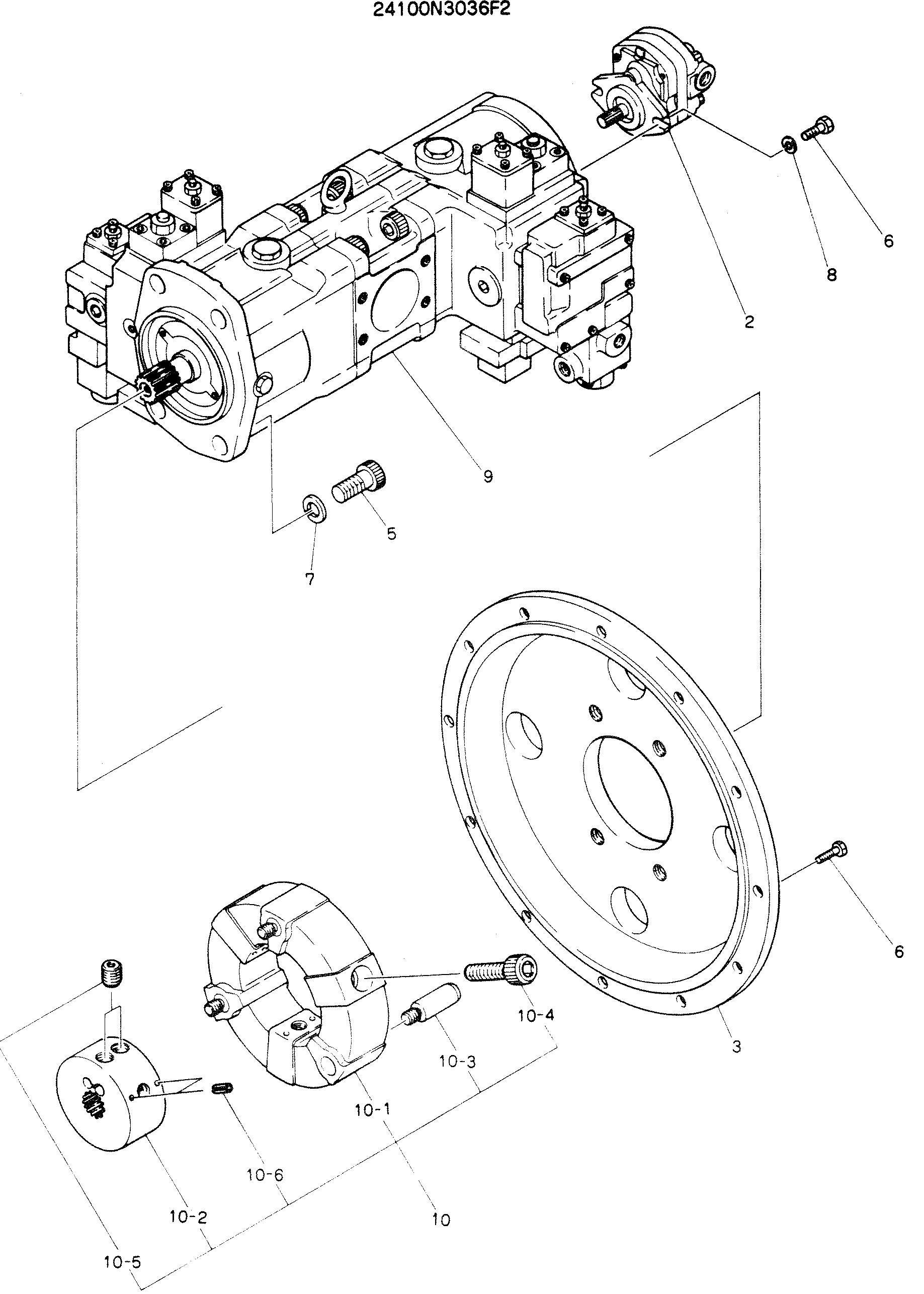 PUMP ASSY, CONNECT — kobelco parts diagram