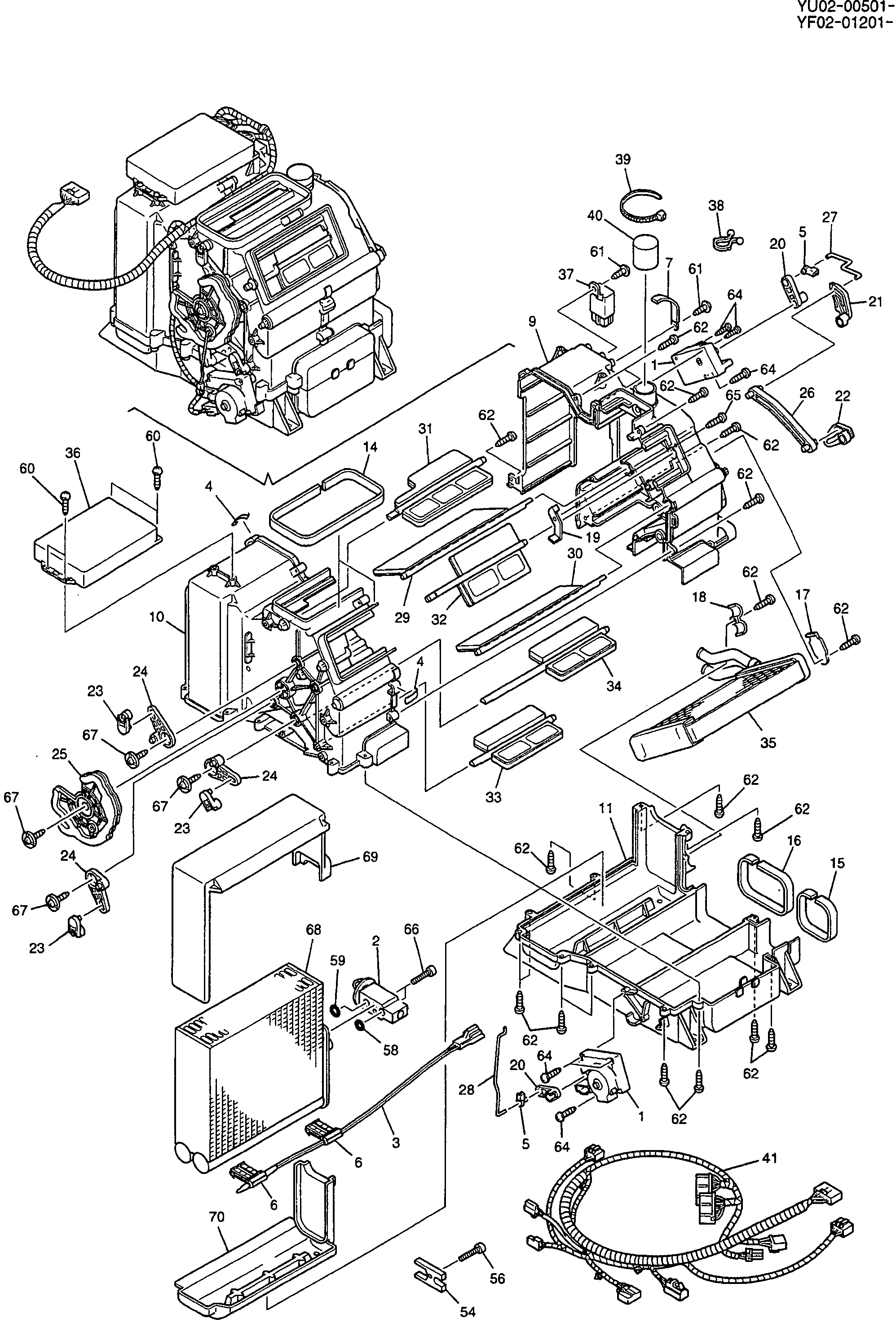 CONDITIONER ASSY, AIR, P/N YT20M00004F2 — kobelco parts diagram