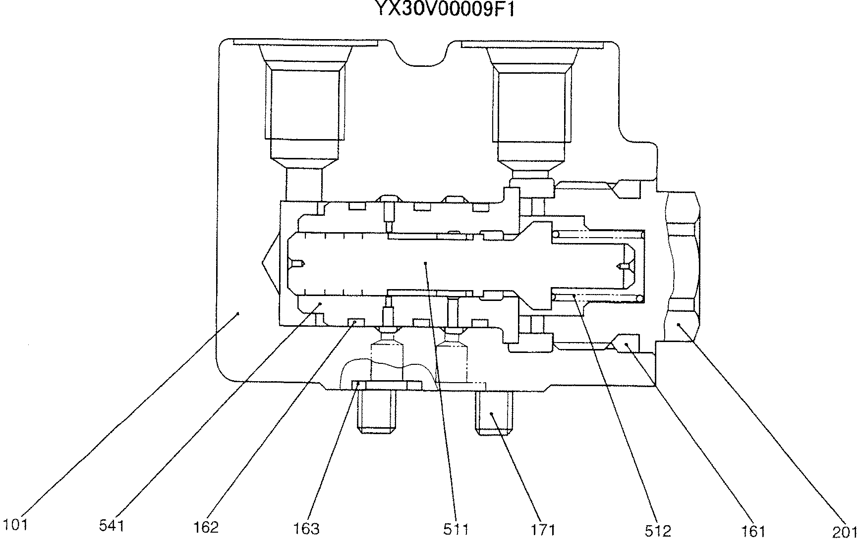 VALVE ASSY, LOCK — kobelco parts diagram