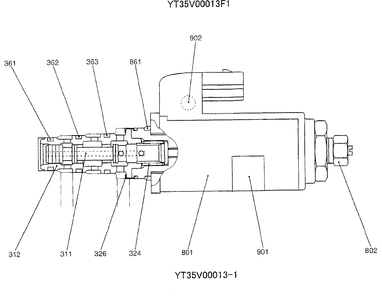 VALVE ASSY, SOLENOID — kobelco parts diagram