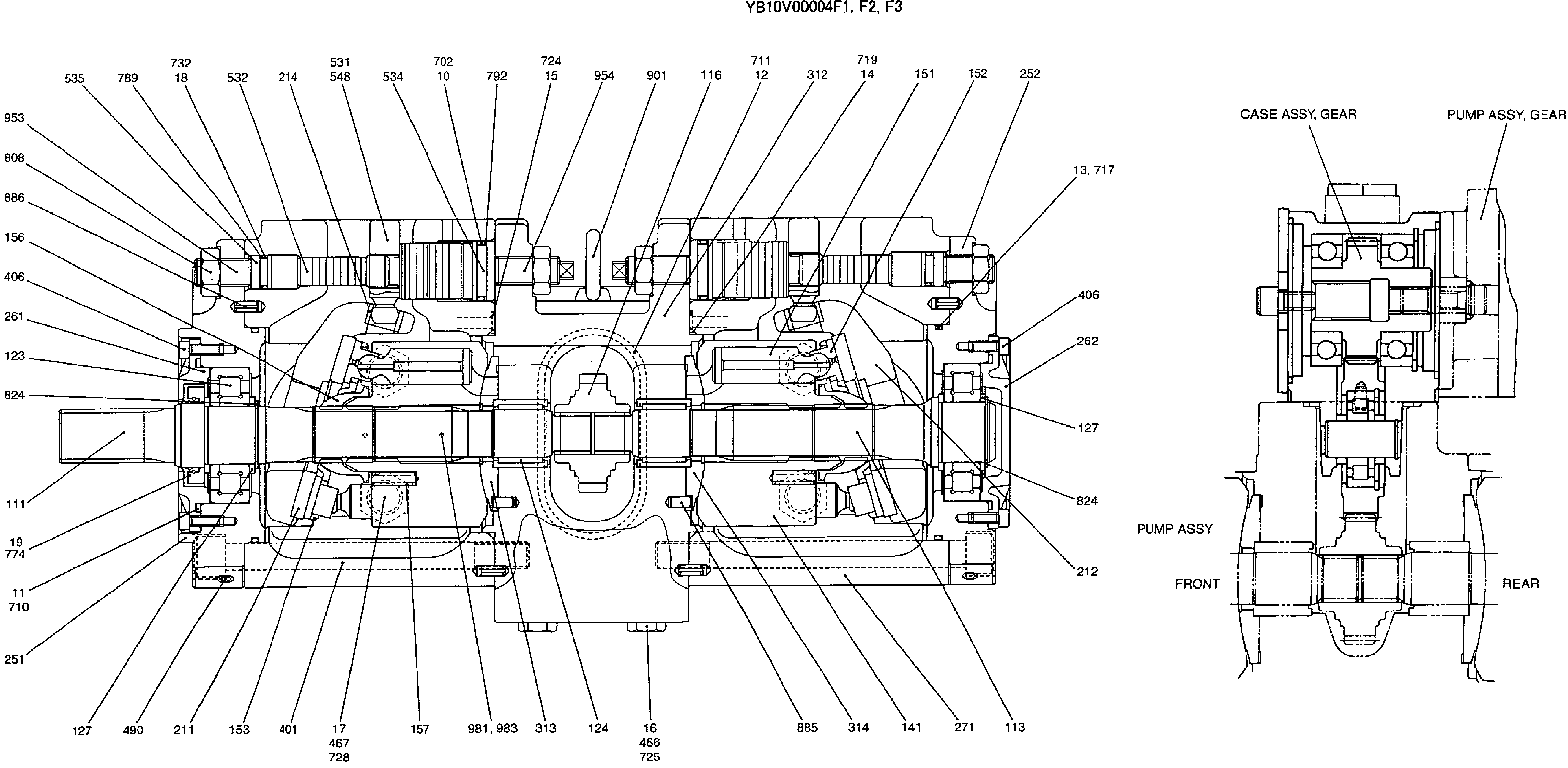 PUMP ASSY — kobelco parts diagram