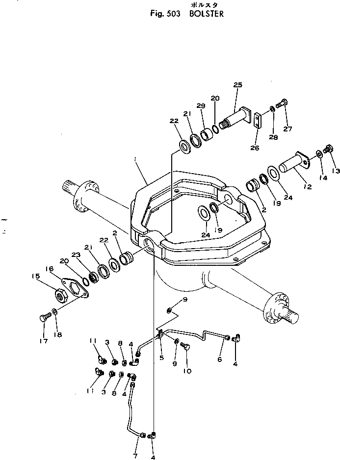 BOLSTER(#10001-) — komatsu parts diagram