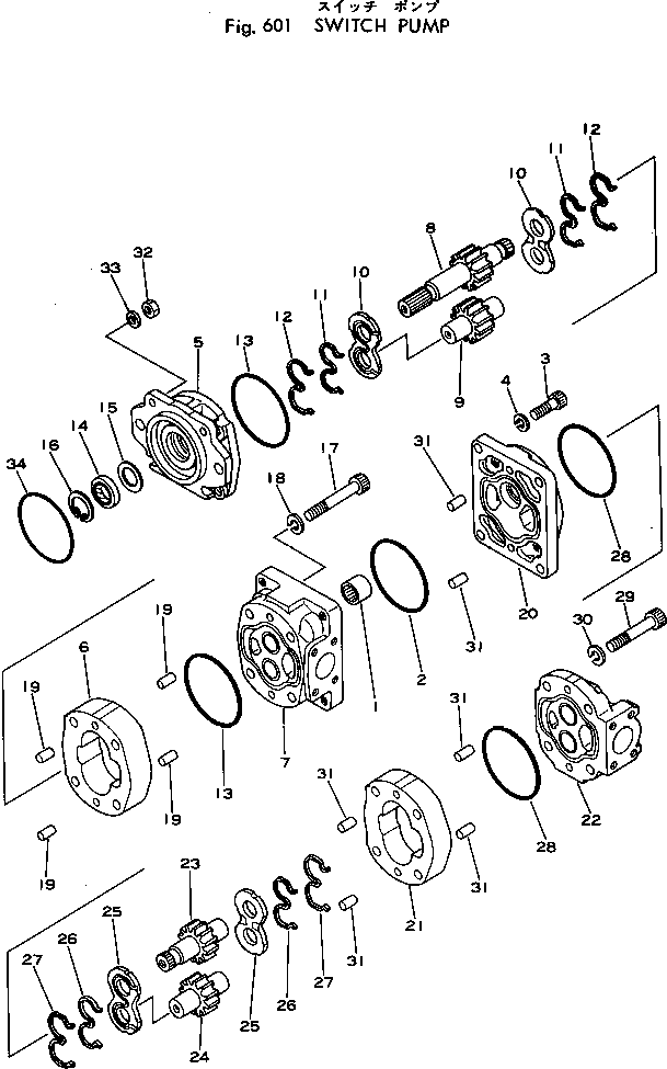 SWITCH PUMP(#10001-) — komatsu parts diagram