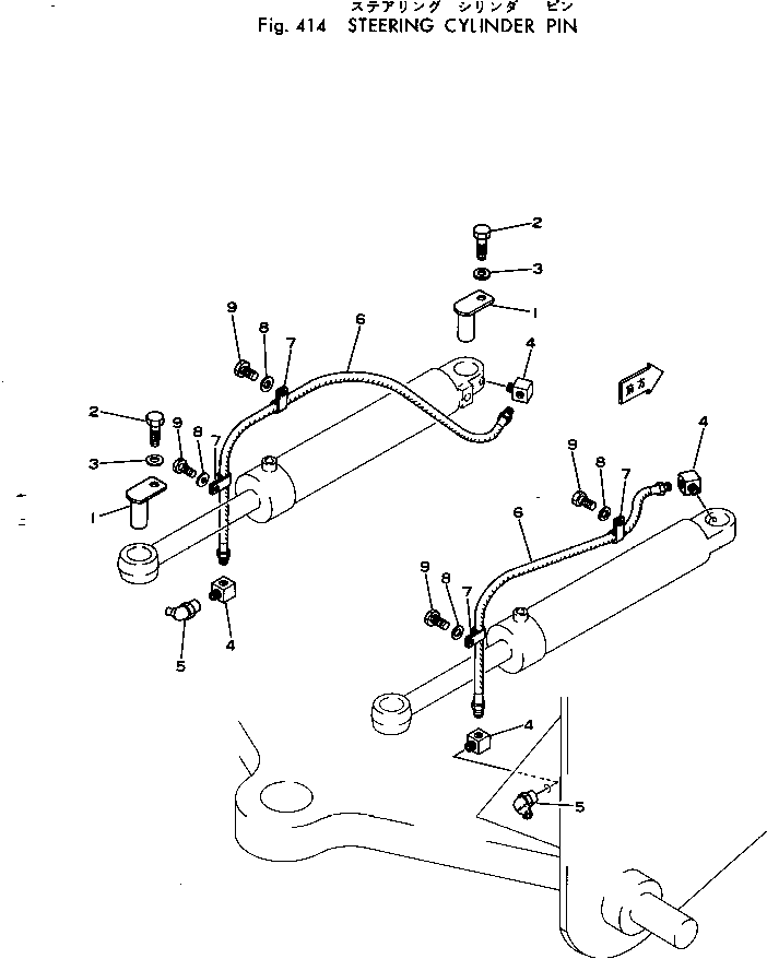 STEERING CYLINDER PIN(#10001-) — komatsu parts diagram