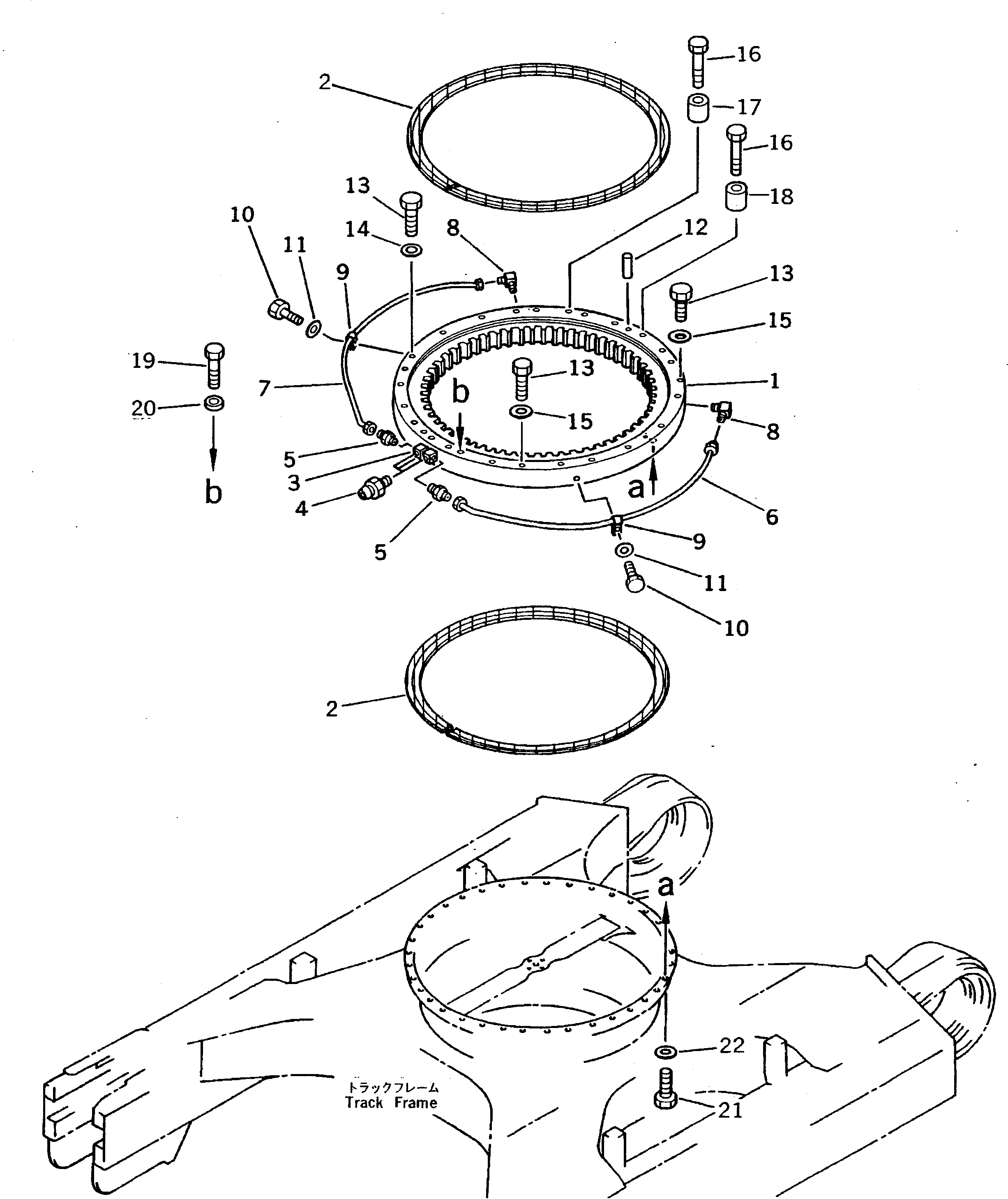 SWING CIRCLE — komatsu parts diagram