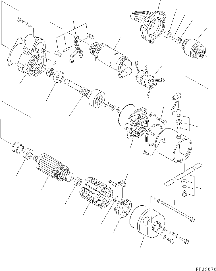 STARTING MOTOR (7.5KW) — komatsu parts diagram