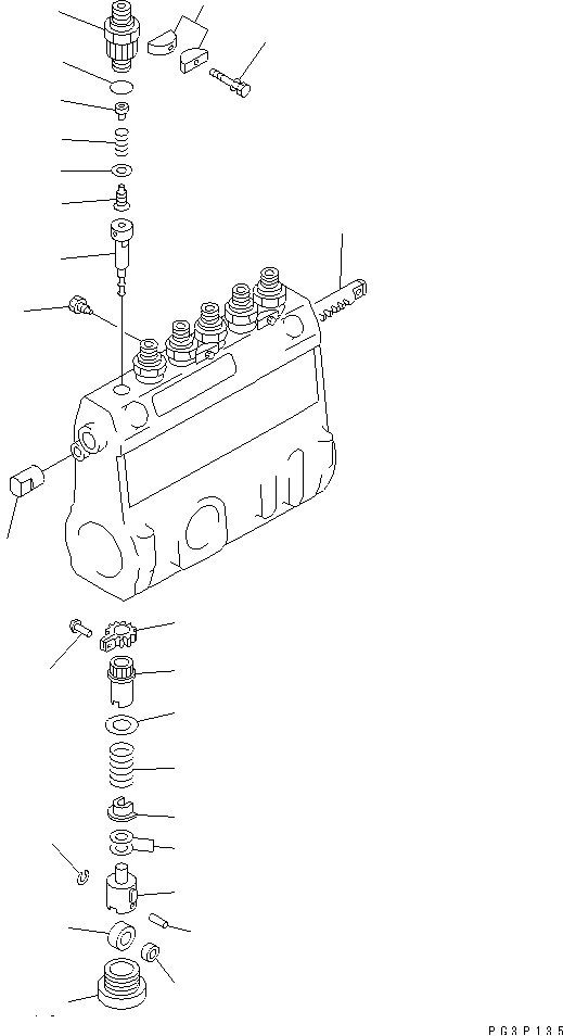 FUEL INJECTION PUMP (PUMP) (2/2) — komatsu parts diagram