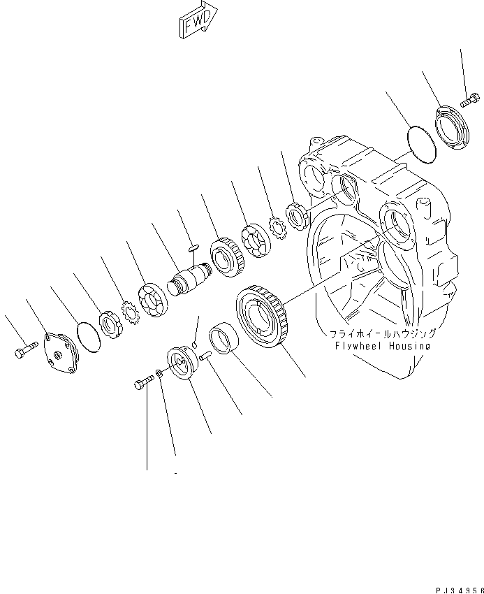 POWER TAKE OFF (1/2) — komatsu parts diagram