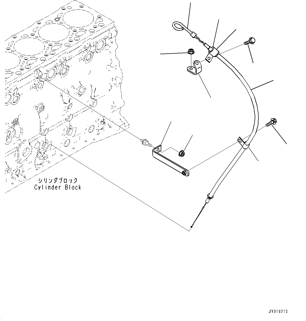 Oil Level Gauge, (#26600164-) — komatsu parts diagram