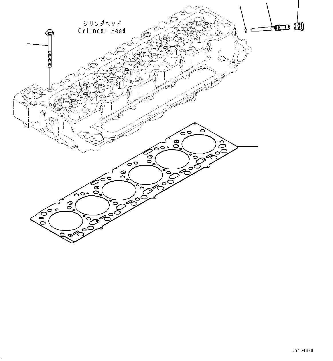 Parts Performance, Cylinder Head(#26600164-) — komatsu parts diagram