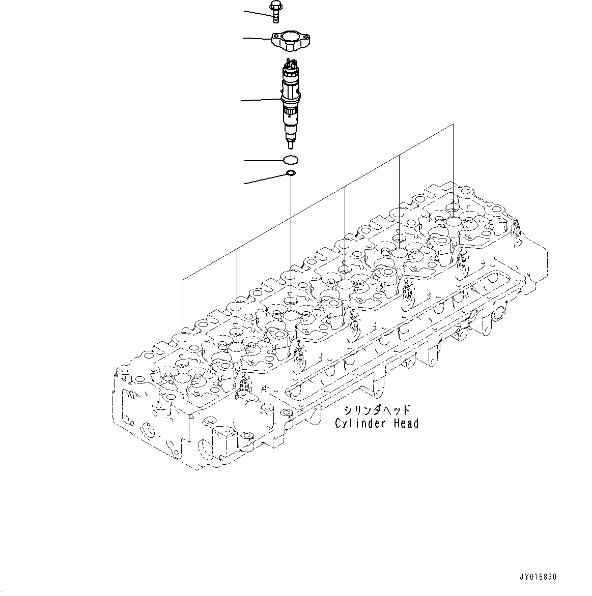 Parts Performance, Injector(#26600164-) — komatsu parts diagram