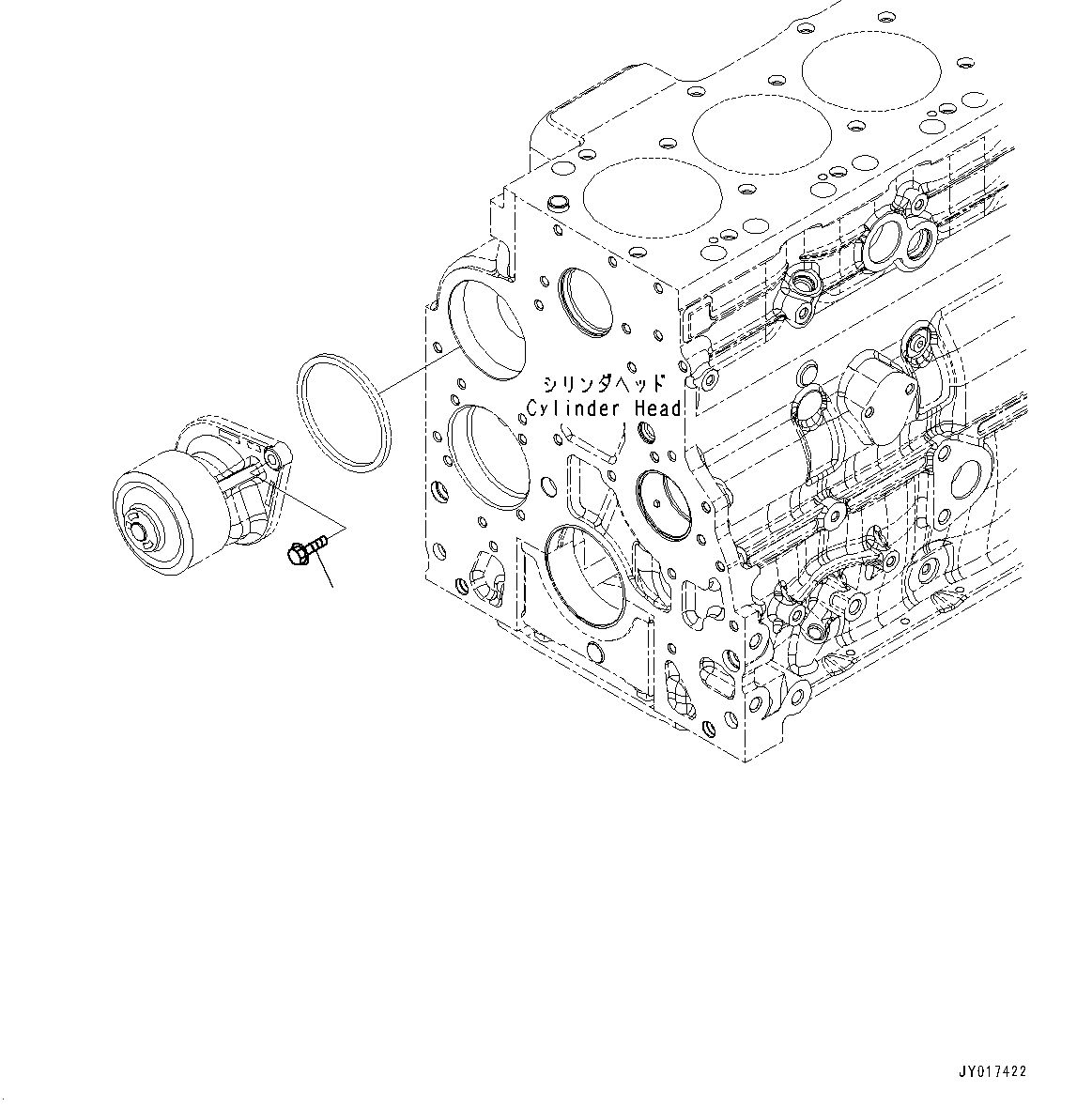 Water Pump Mounting, (#26600164-26692284) — komatsu parts diagram