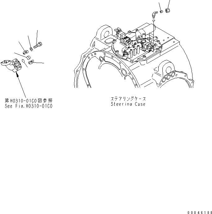 BLANK PARTS (WITHOUT RIPPER) — komatsu parts diagram