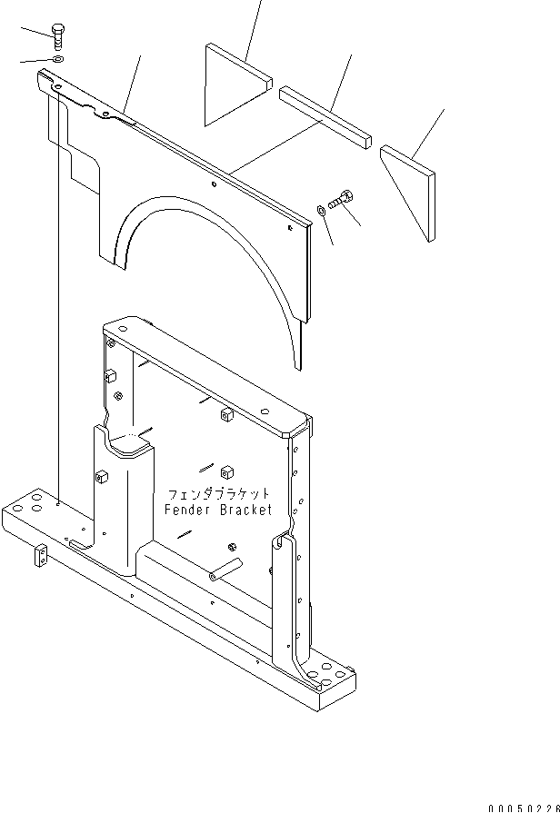 FENDER (COVER) — komatsu parts diagram