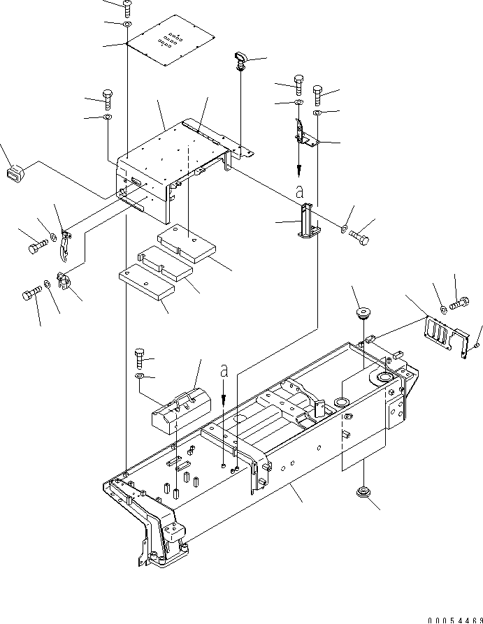 FENDER (R.H.) (ENGINE PRE-LUBE) (FOR EU) (VHMS SPEC.) — komatsu parts diagram
