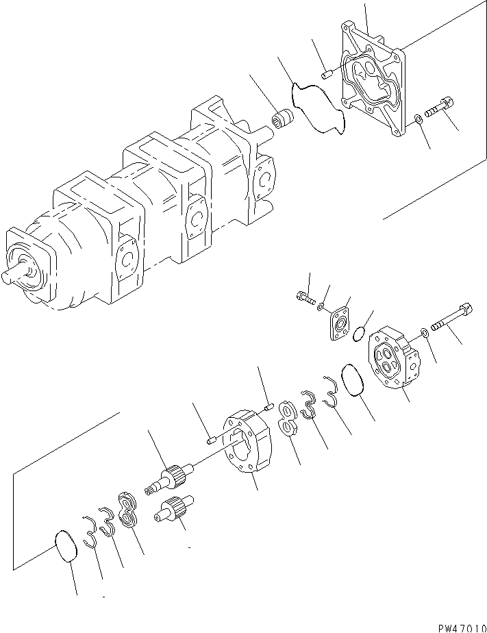 HYDRAULIC PUMP (4/4) (P.P.C. VALVE)(#50001-52000) — komatsu parts diagram