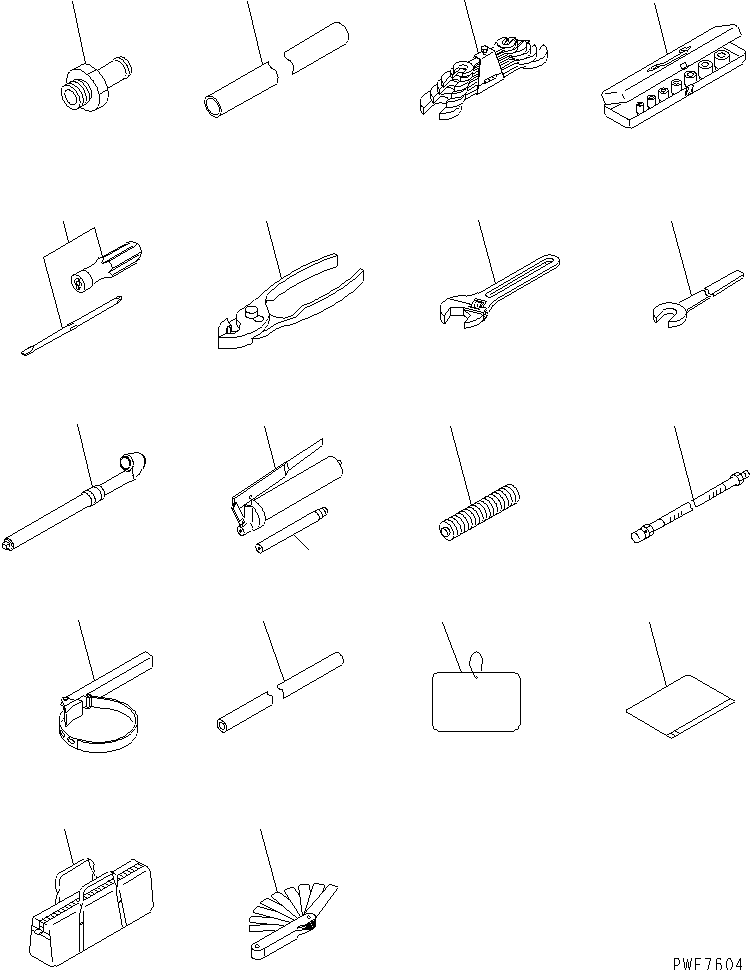 GENERAL TOOL (SPANISH) — komatsu parts diagram