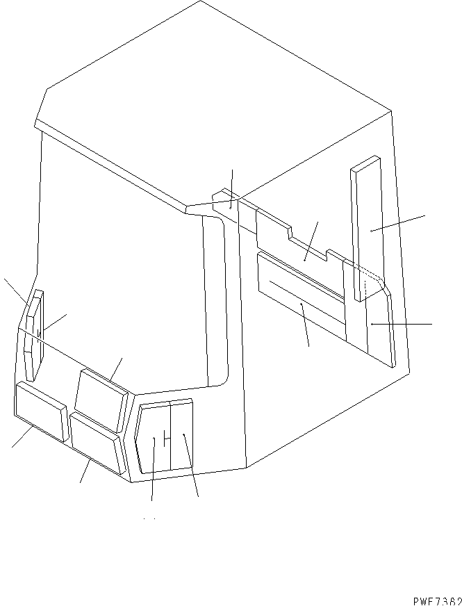 OPERATOR'S CAB (CAB INSIDE SHEET) — komatsu parts diagram