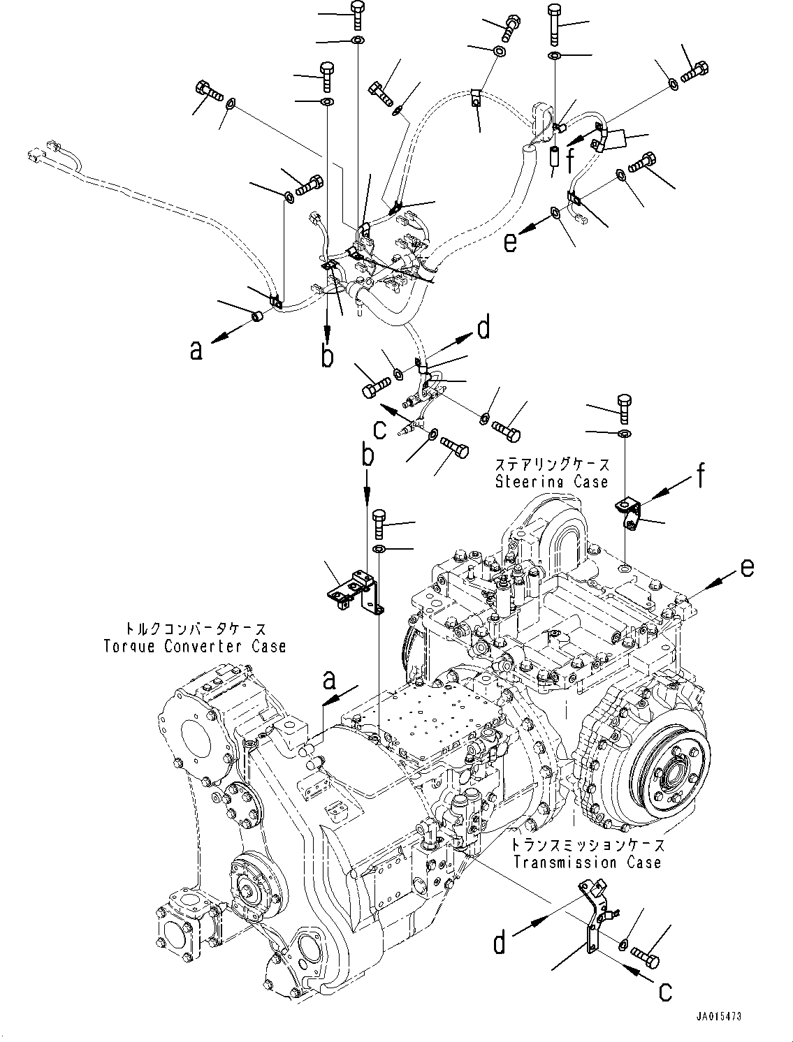 Power Train, Wiring Harness Mounting(#90001-) — komatsu parts diagram