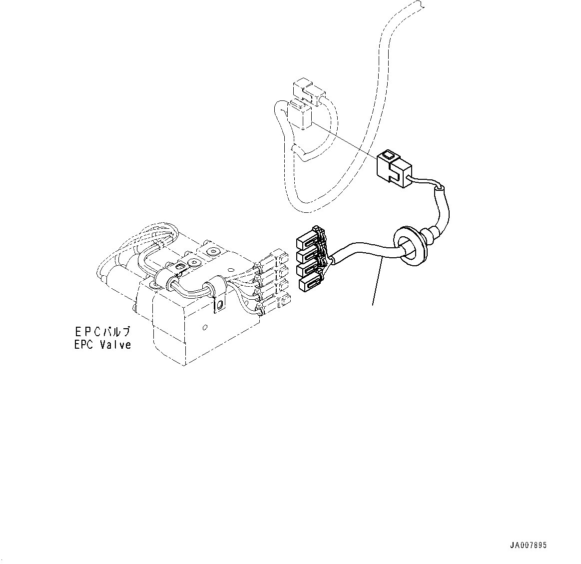 ROPS Cab, Wiring Harness (With 3D Machine Control Plug and Play)(#90997-91309) — komatsu parts diagram