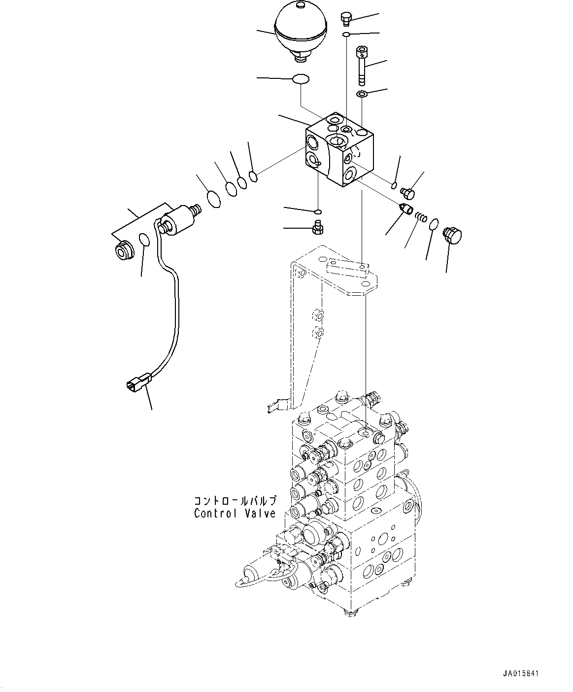 Fender, PPC Lock Solenoid Valve With Accumulator(#96001-) — komatsu parts diagram