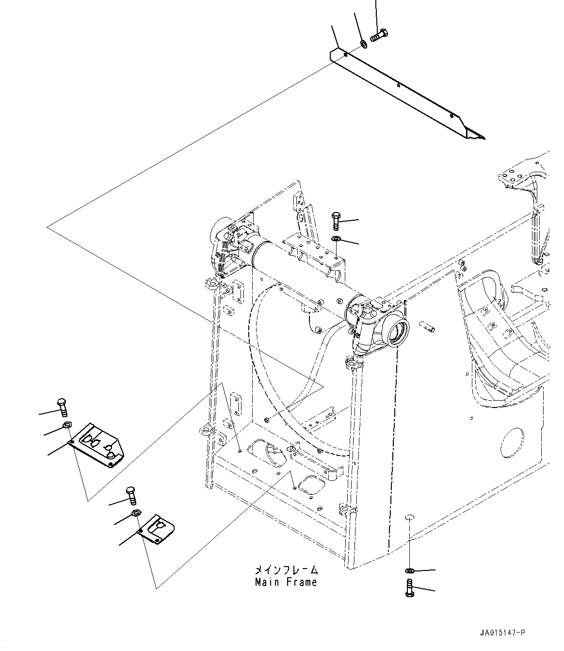 Cooling System, Baffle(#90001-91309) — komatsu parts diagram