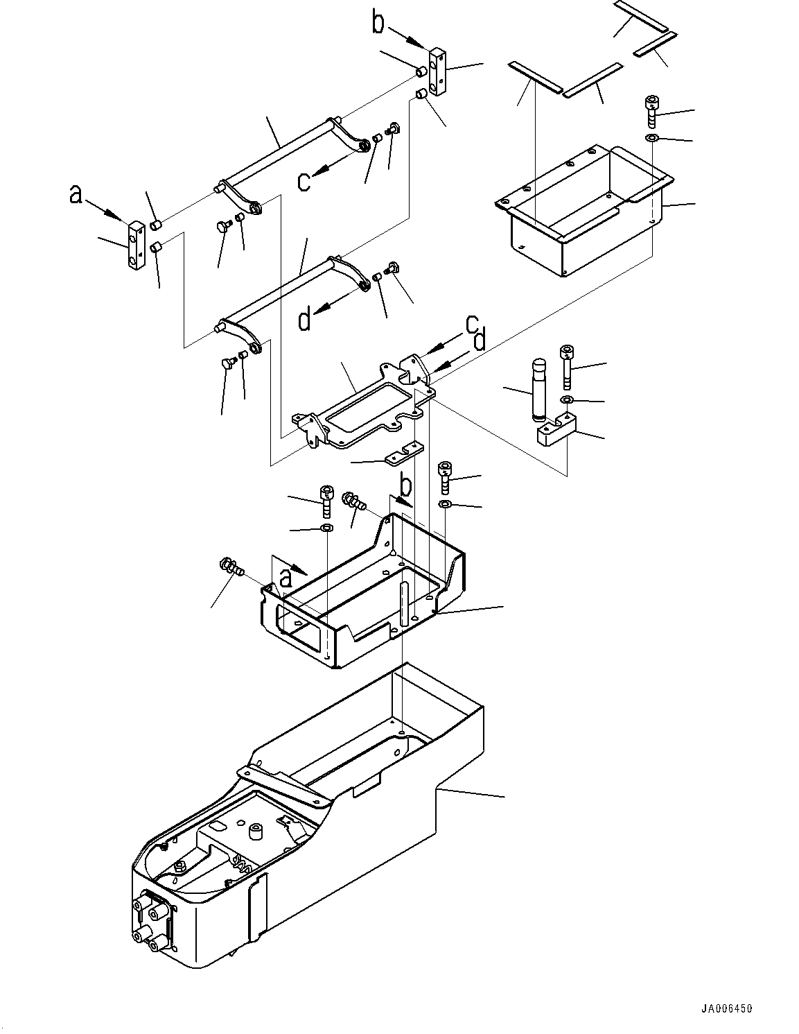 ROPS Cab, Console Box(#90001-) — komatsu parts diagram