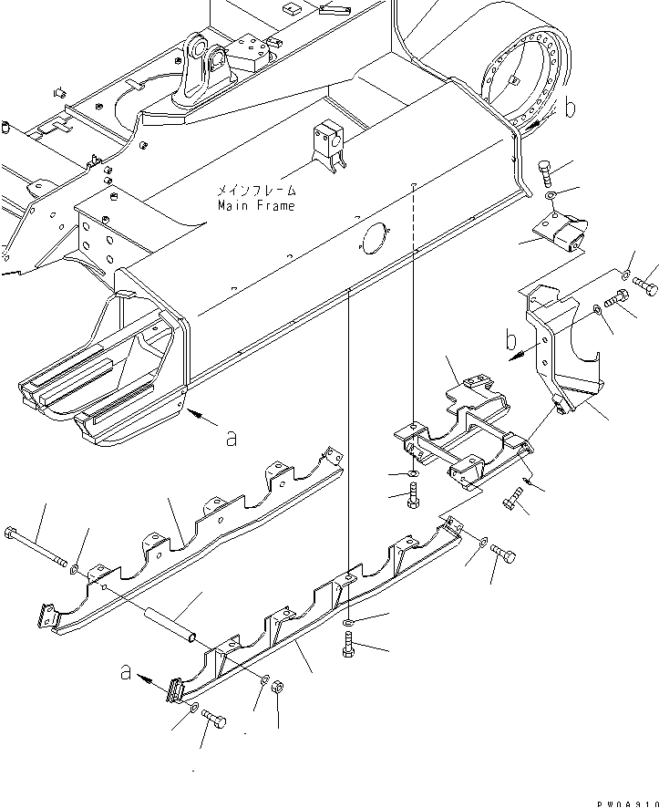 ROLLER GUARD (FULL GUARD) — komatsu parts diagram
