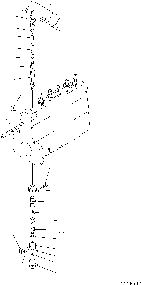 FUEL INJECTION PUMP (PUMP) (2/2) (INNER PARTS) — komatsu parts diagram