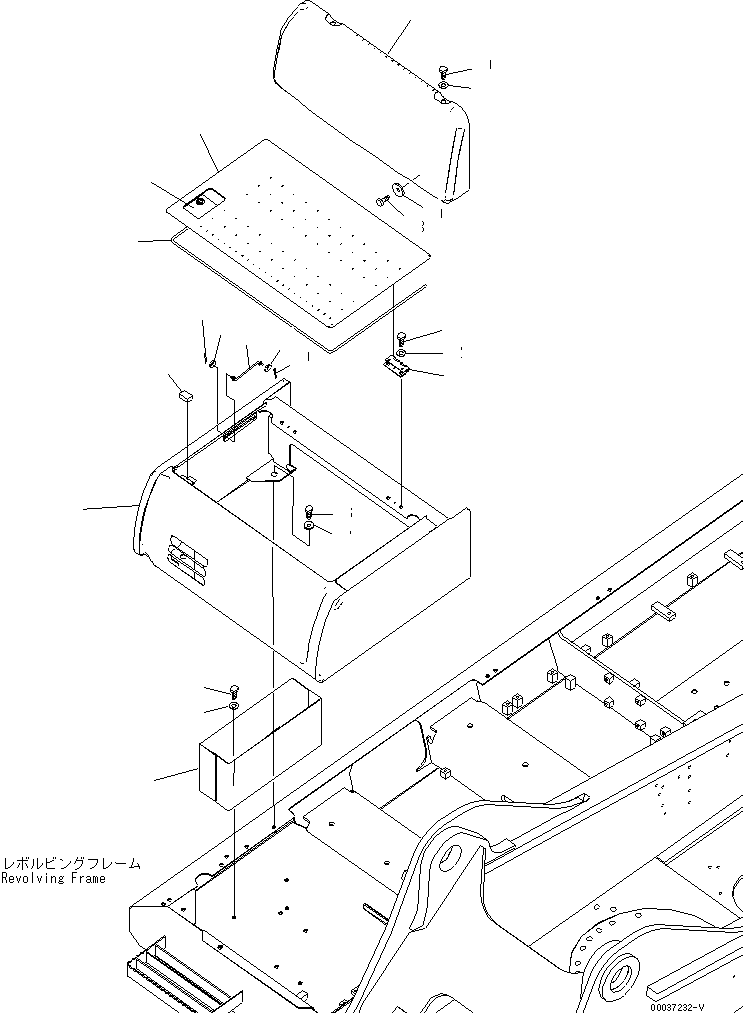 BATTERY CASE(#30001-30043) — komatsu parts diagram