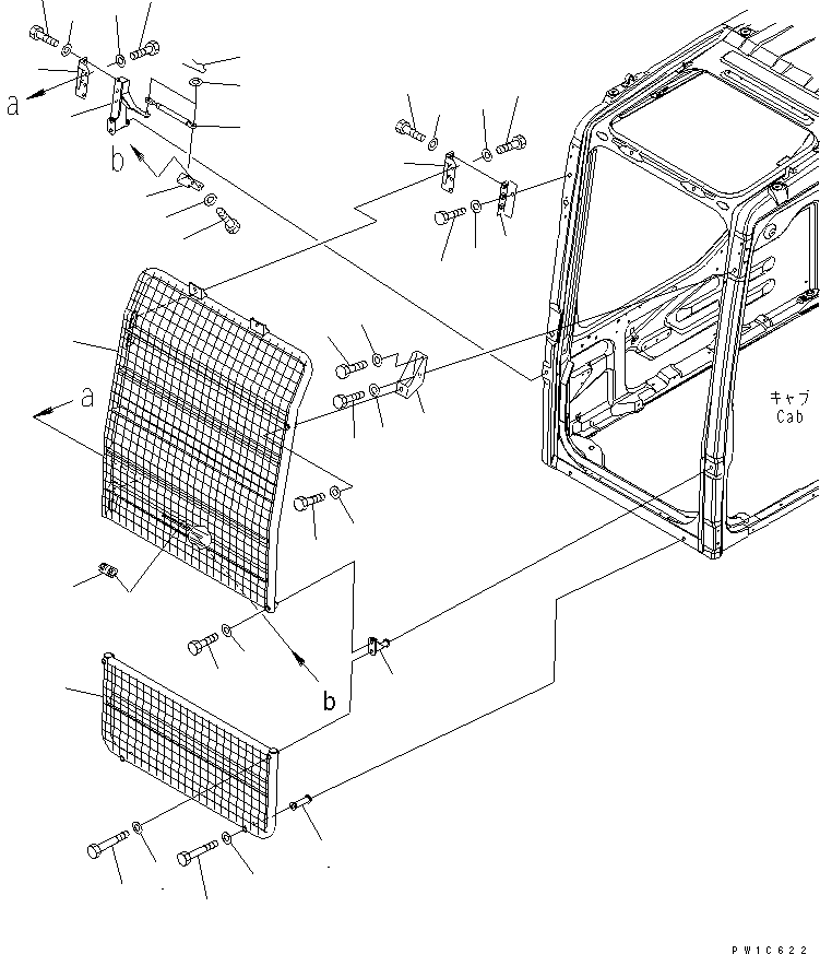 FRONT GUARD (FULL) (LEVEL-1) — komatsu parts diagram