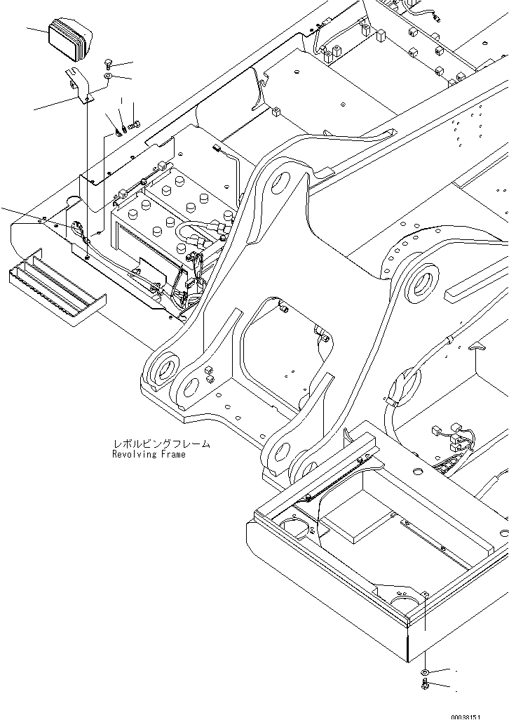 WIRING (WORKING LAMP, FRONT) — komatsu parts diagram