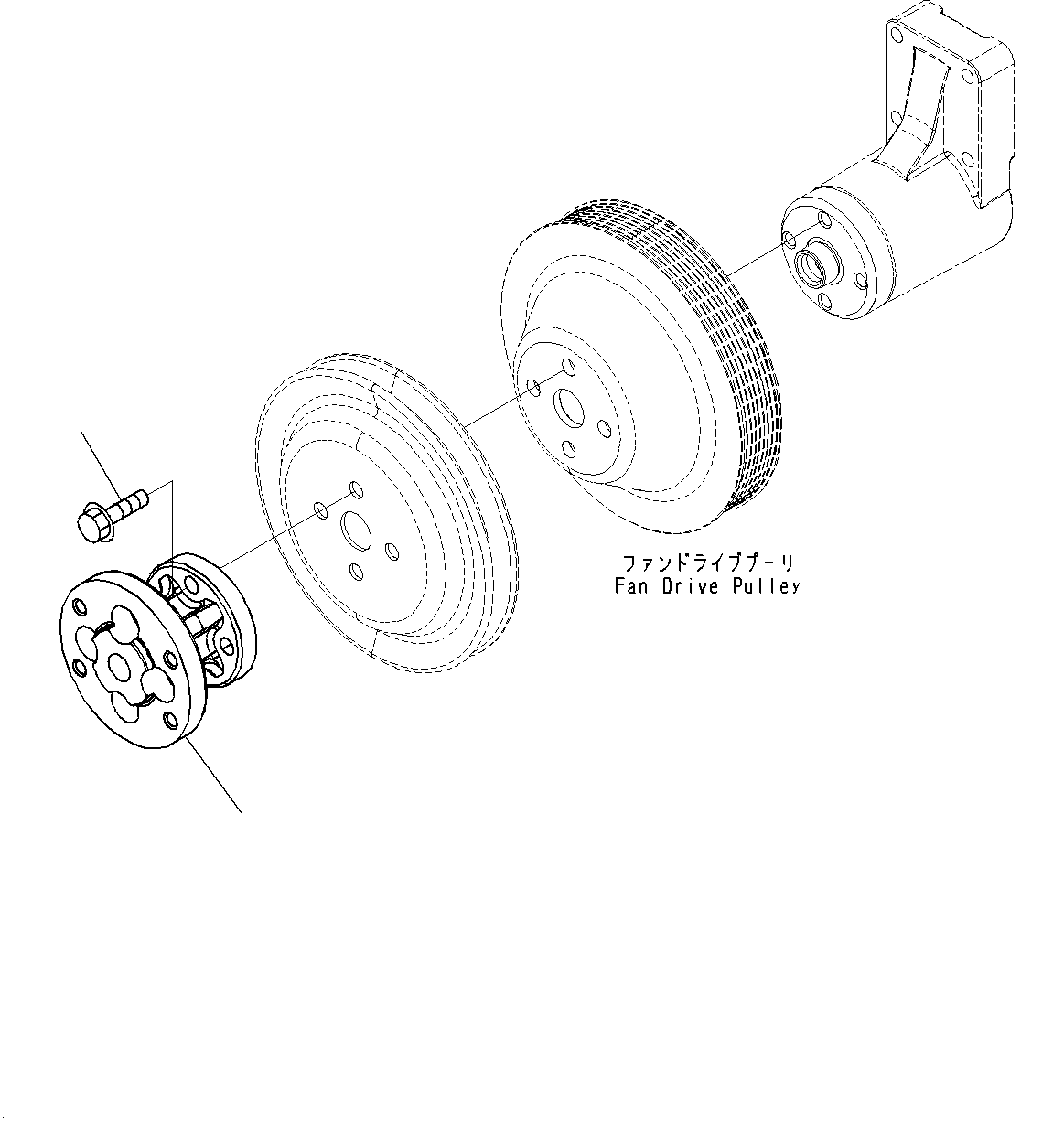 Cooling Fan Spacer, (#26546230-) — komatsu parts diagram