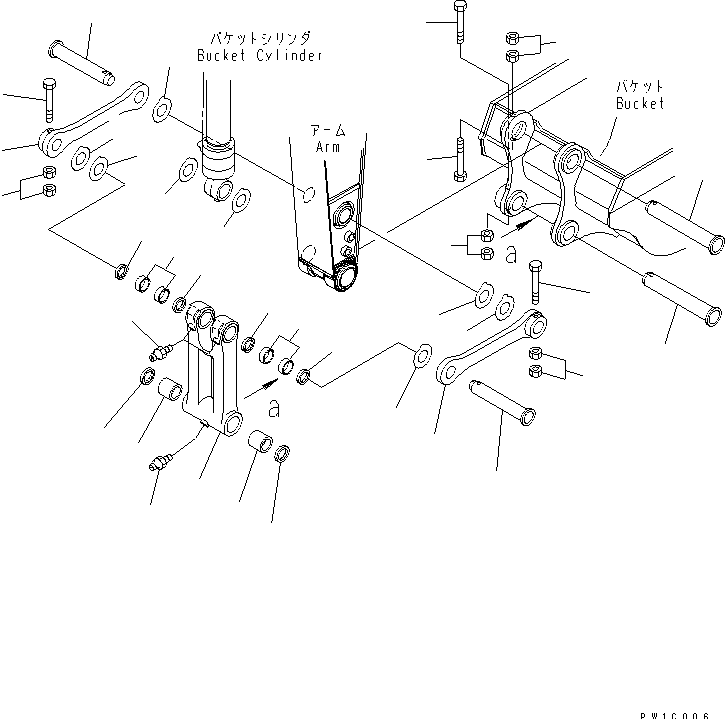ARM (2.9M) (BUCKET LINK) — komatsu parts diagram
