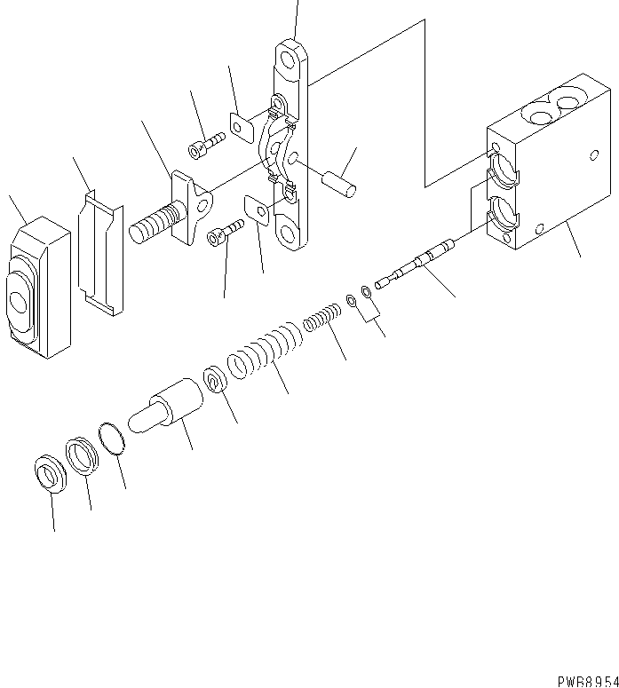 PPC VALVE (FOR ATTACHMENT) — komatsu parts diagram