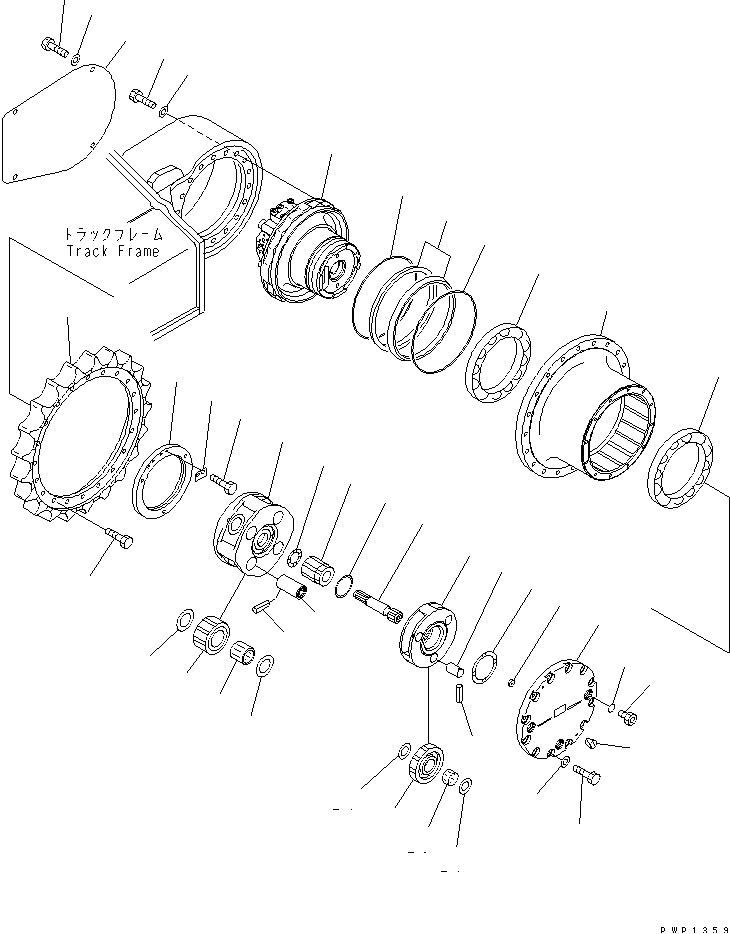 FINAL DRIVE(#40239-) — komatsu parts diagram