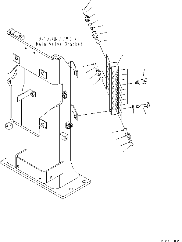 PRESSURE SWITCH — komatsu parts diagram