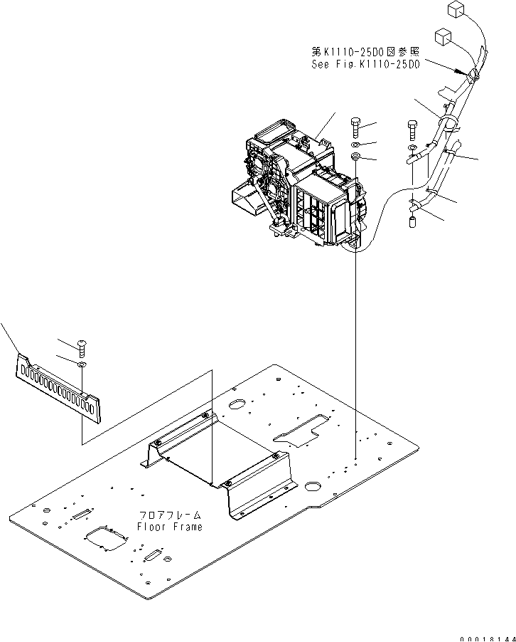 OPE CAB U,(STD)(#50001-) — komatsu parts diagram