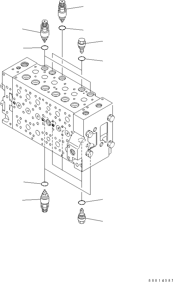 MAIN VALVE (12/16) — komatsu parts diagram