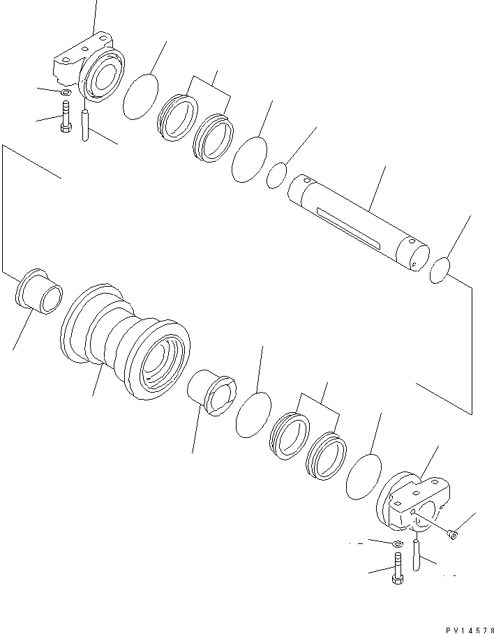 TRACK ROLLER — komatsu parts diagram