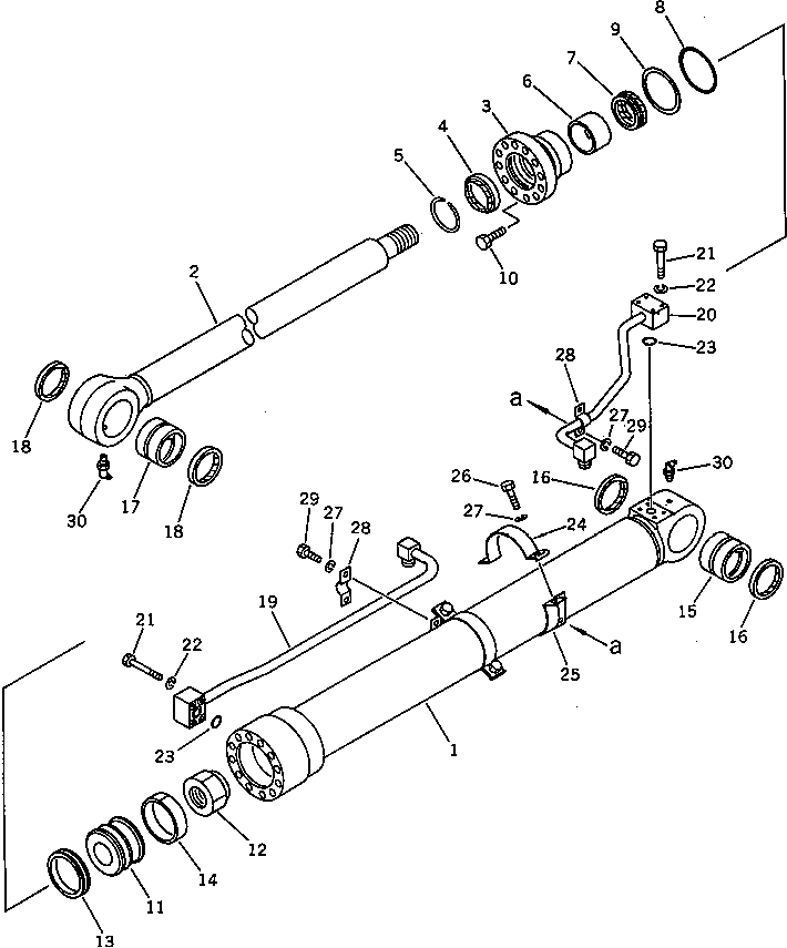 BUCKET CYLINDER(#18001-20335) — komatsu parts diagram