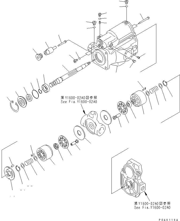 HYDRAULIC PUMP (1/3) — komatsu parts diagram