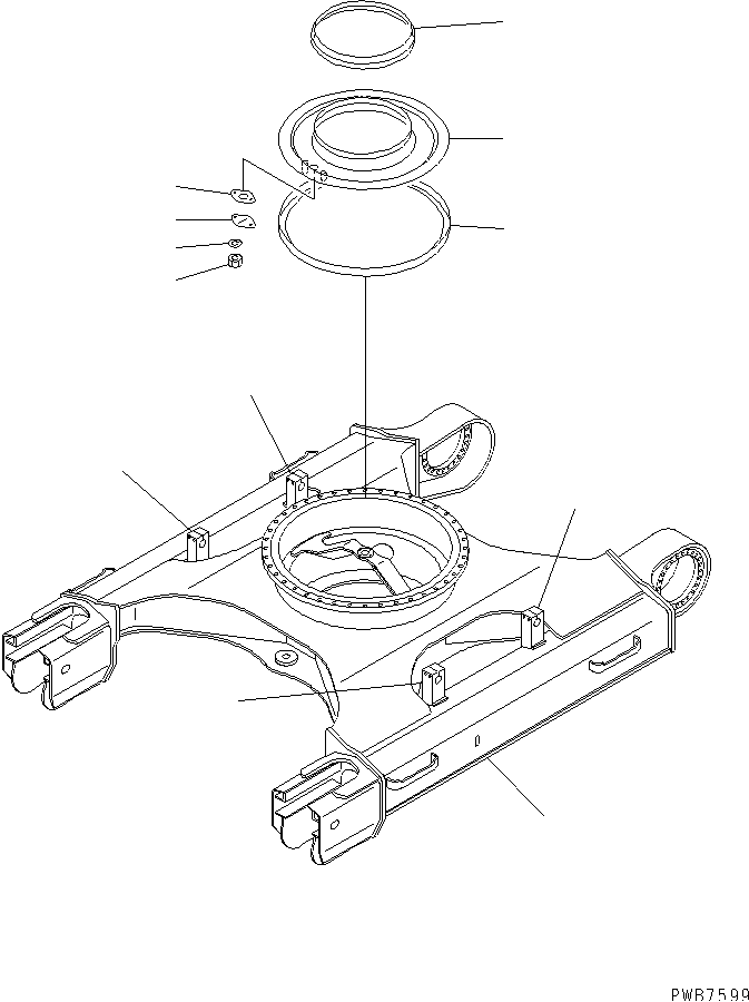 TRACK FRAME — komatsu parts diagram