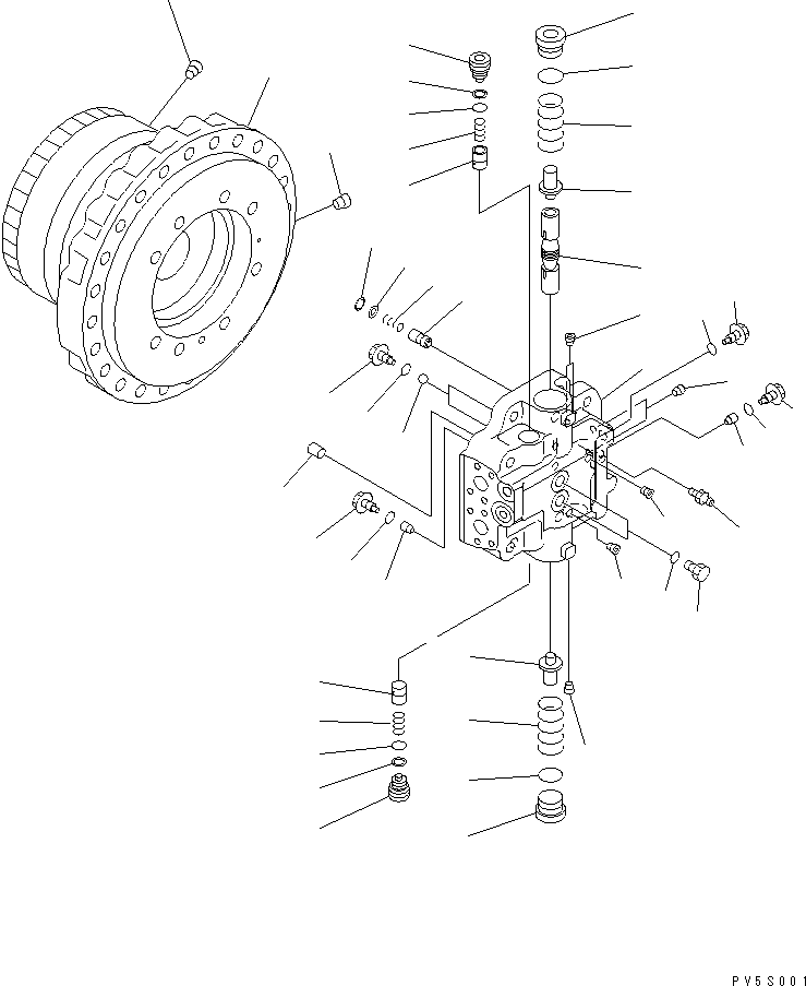 TRAVEL MOTOR (1/3) — komatsu parts diagram