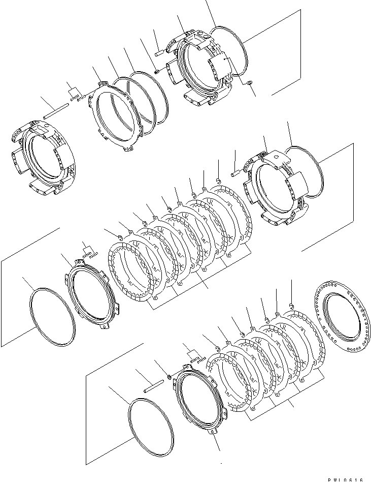 TRANSMISSION BARE (2/5) (2ND AND 3RD HOUSING) — komatsu parts diagram