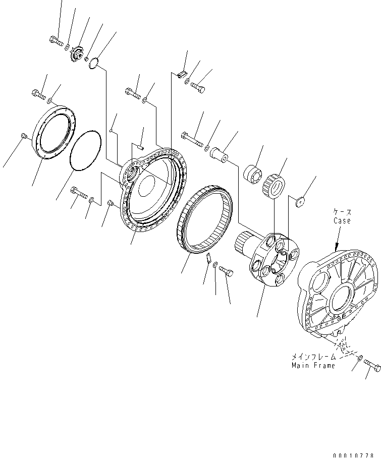 FINAL DRIVE (R.H.) (3/3) (TAR SAND SPEC.) — komatsu parts diagram