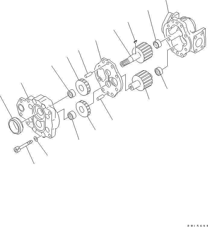 SCAVENGING PUMP — komatsu parts diagram
