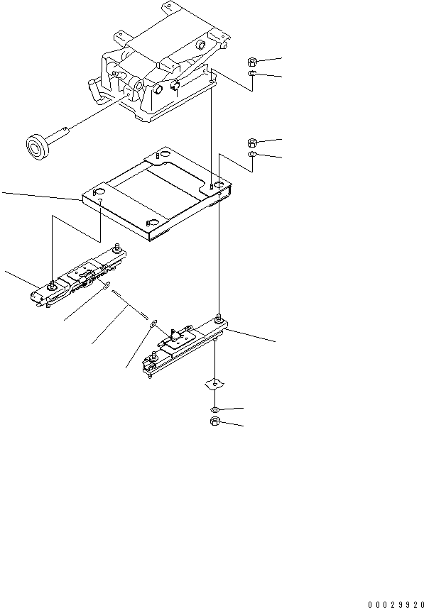 OPERATOR'S SEAT (ADJUSTER) — komatsu parts diagram