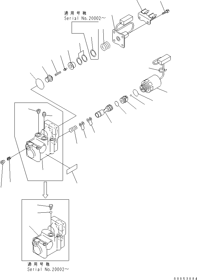 TRANSMISSION CONTROL VALVE (2/4) — komatsu parts diagram